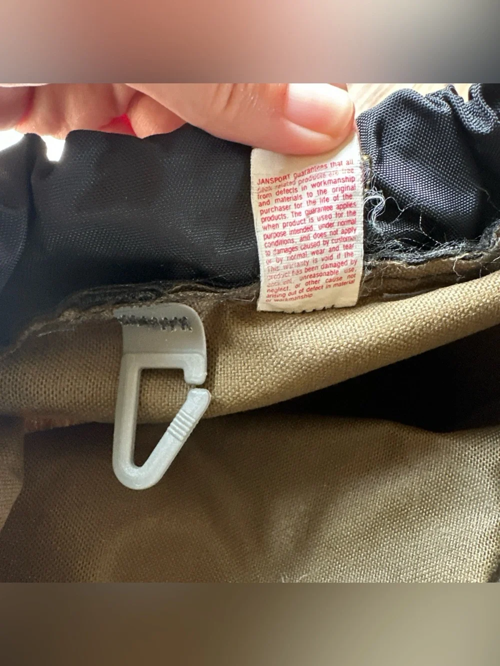 vintage jansport backpack made in usa Olive Military Green Rucksack Style Canvas